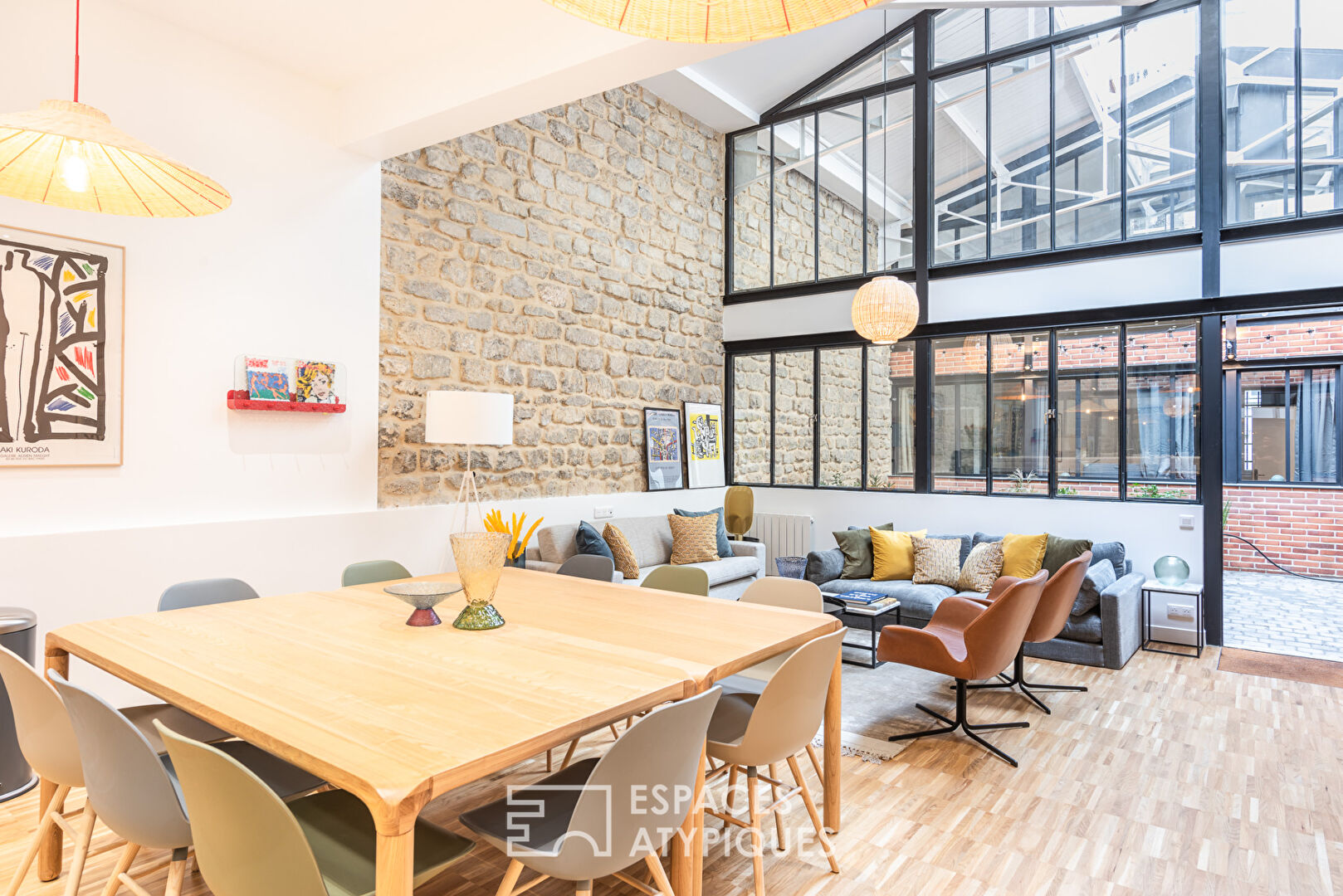 Former dance studio transformed into a mixed-use architect’s loft – Grandes Carrières