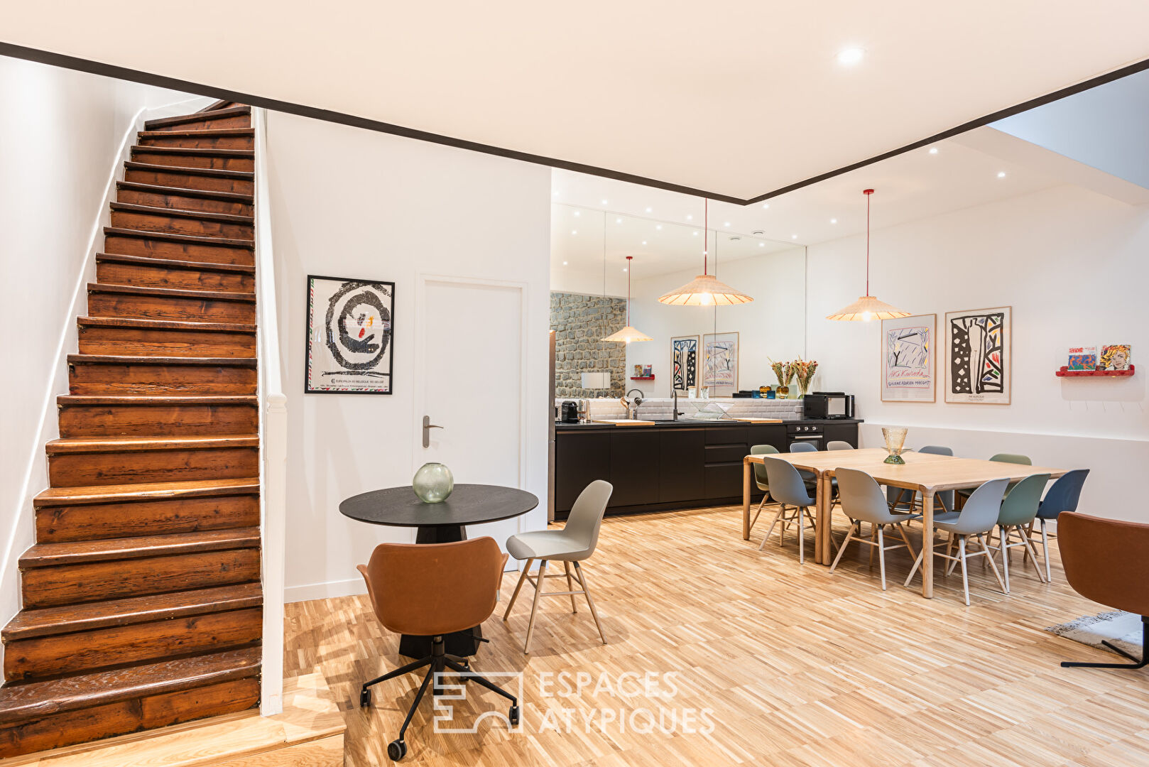 Former dance studio transformed into a mixed-use architect’s loft – Grandes Carrières