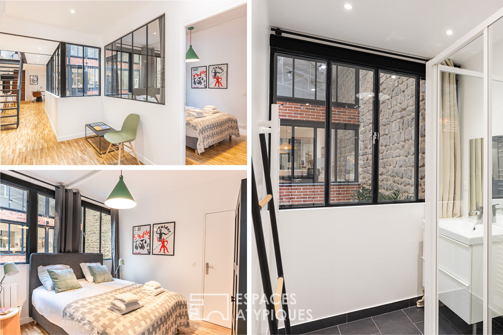 Former dance studio transformed into a mixed-use architect’s loft – Grandes Carrières