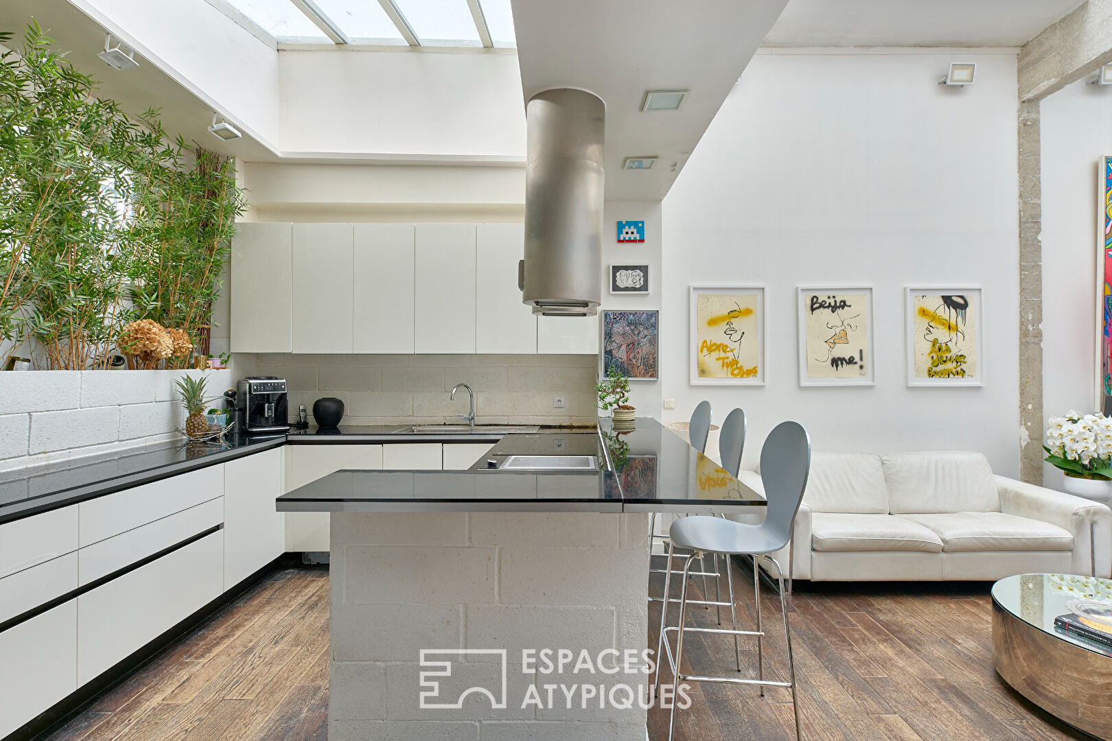 Loft familial dans ancien laboratoire pharmaceutique – Cimetière de Montmartre