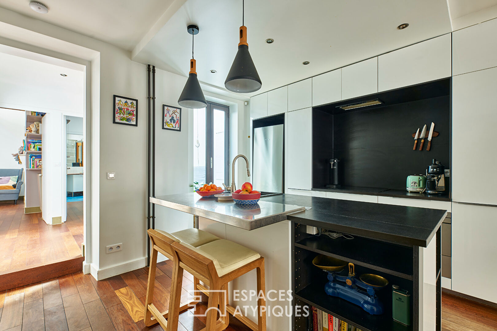 Appartement traversant avec double extérieur proche Village Ramey