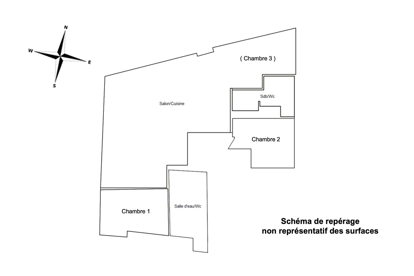 Appartement d’angle multi-exposé proche du Marché de l’Olive