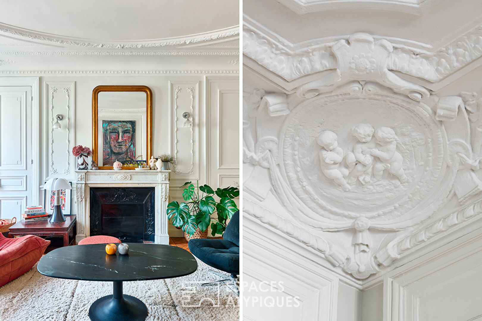 Haussmannien d’artiste avec balcon – Madeleine / Saint-Augustin