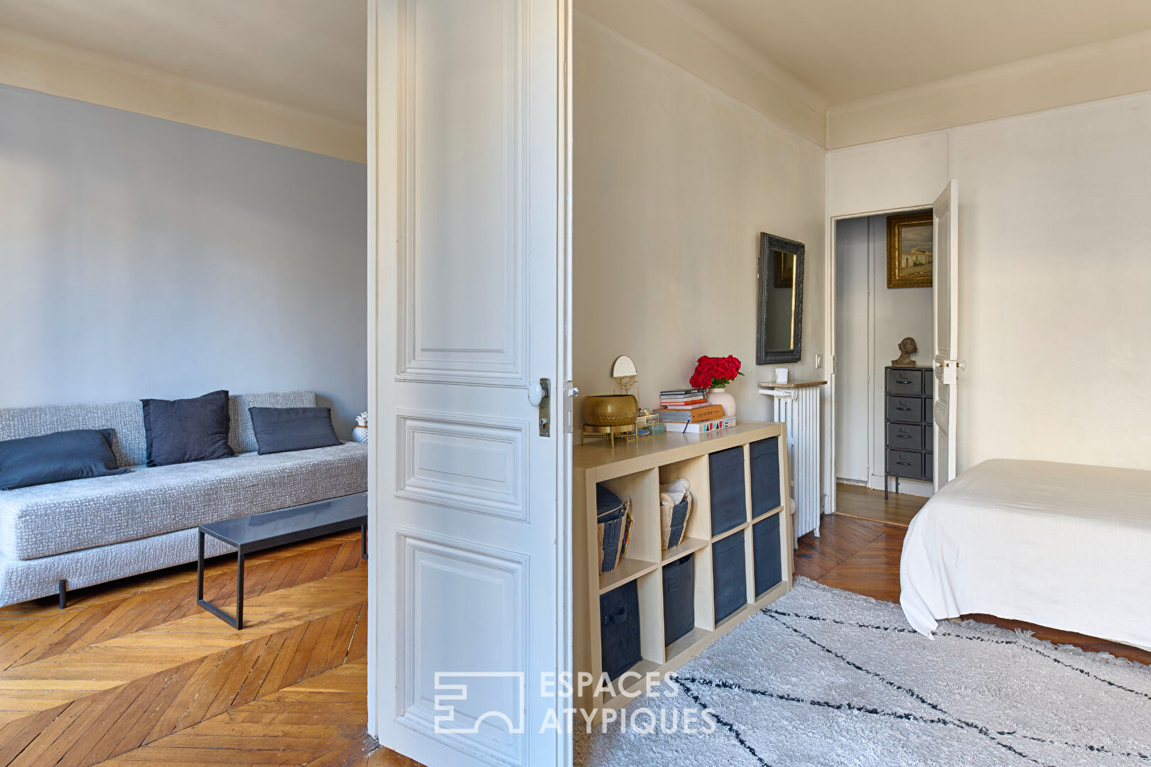 Haussmannien d’artiste avec balcon – Madeleine / Saint-Augustin