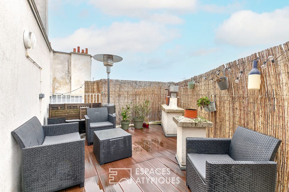 Dernier étage traversant avec terrasse - Quartier Montorgueil