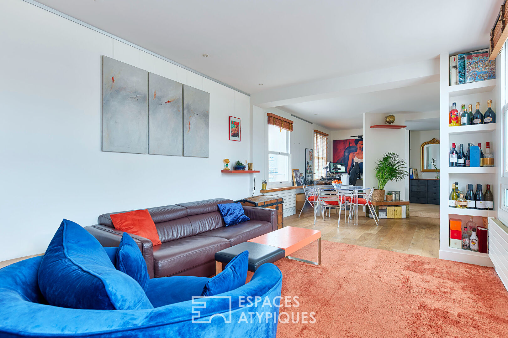 Dernier étage traversant avec terrasse – Quartier Montorgueil