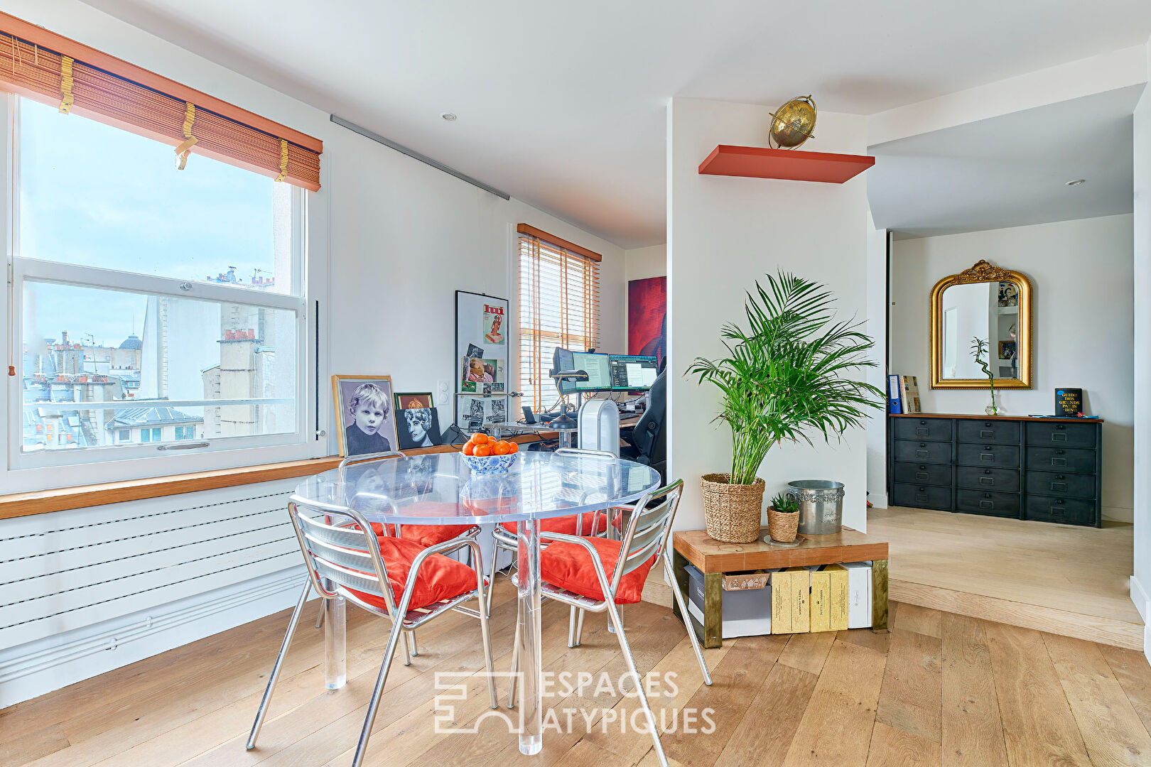 Dernier étage traversant avec terrasse – Quartier Montorgueil