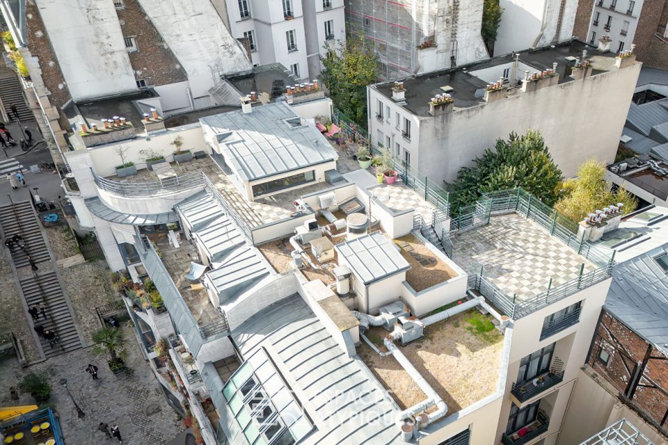 Dernier étage d'exception avec terrasses et rooftops ? Lamarck-Caulaincourt