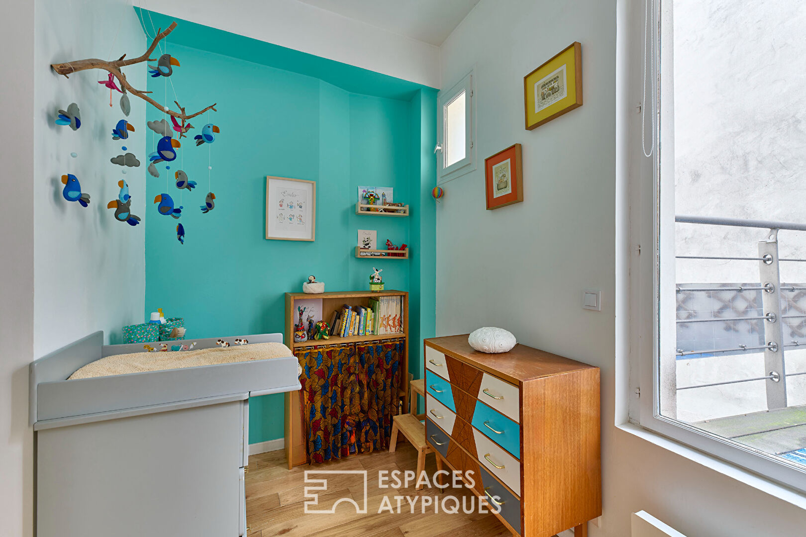 Triplex avec extérieurs au coeur des Abbesses