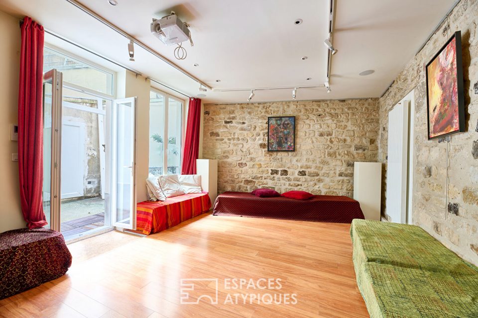 Appartement-atelier avec cour privative à Jules Joffrin