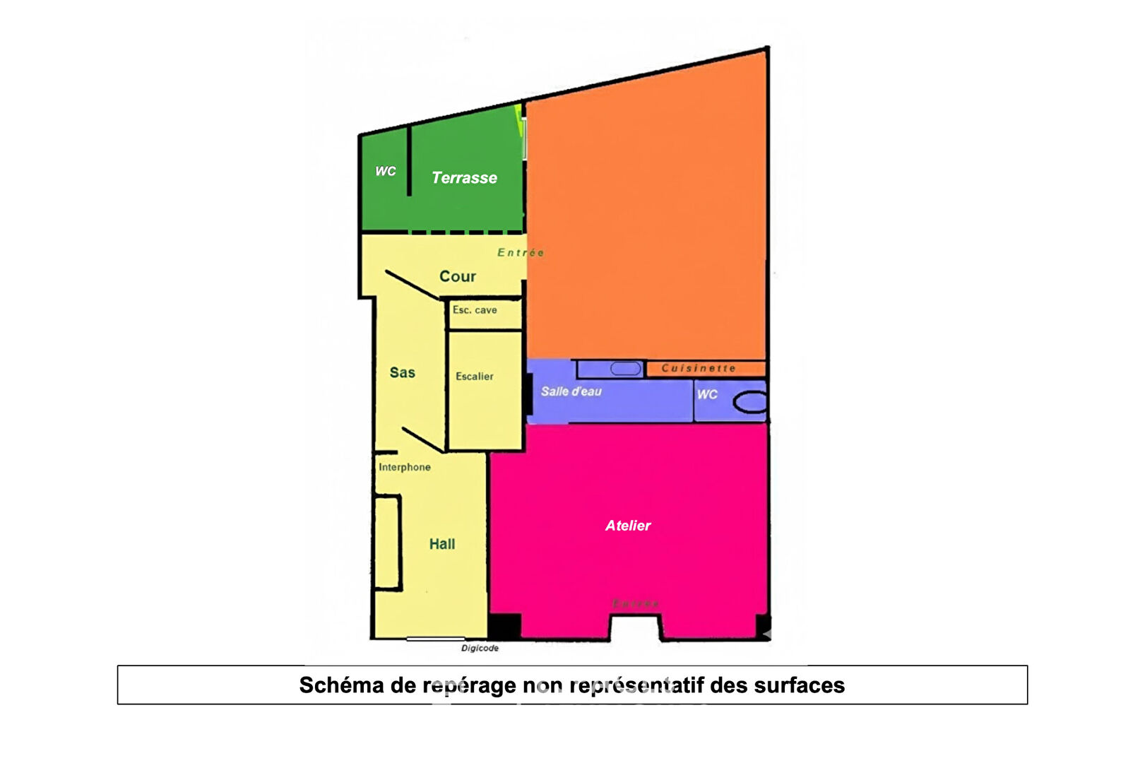 Appartement-atelier avec cour privative à Jules Joffrin