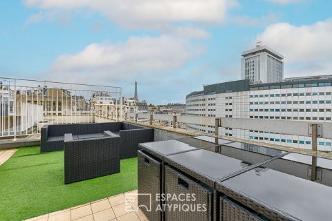 Duplex avec extérieurs, rooftop et vues Tour Eiffel – Maison de la Radio
