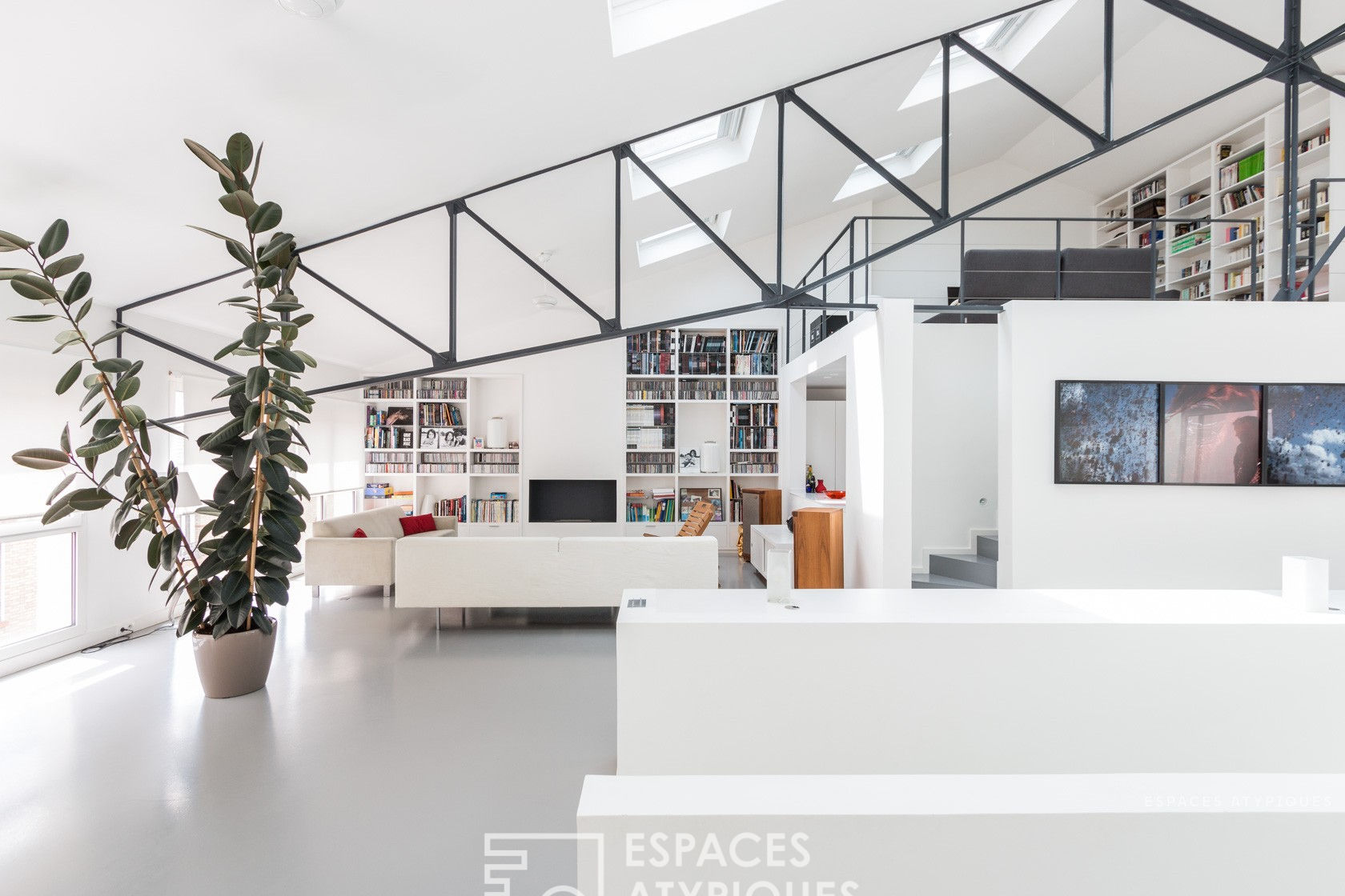 Loft esprit maison dans une ancienne usine