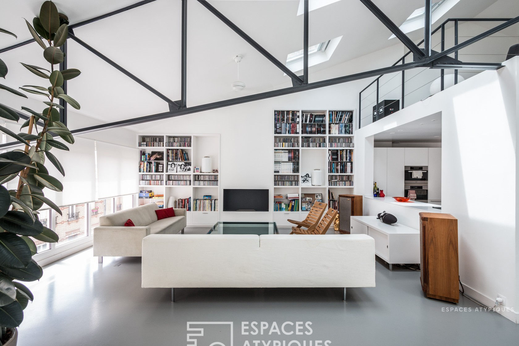 Loft esprit maison dans une ancienne usine