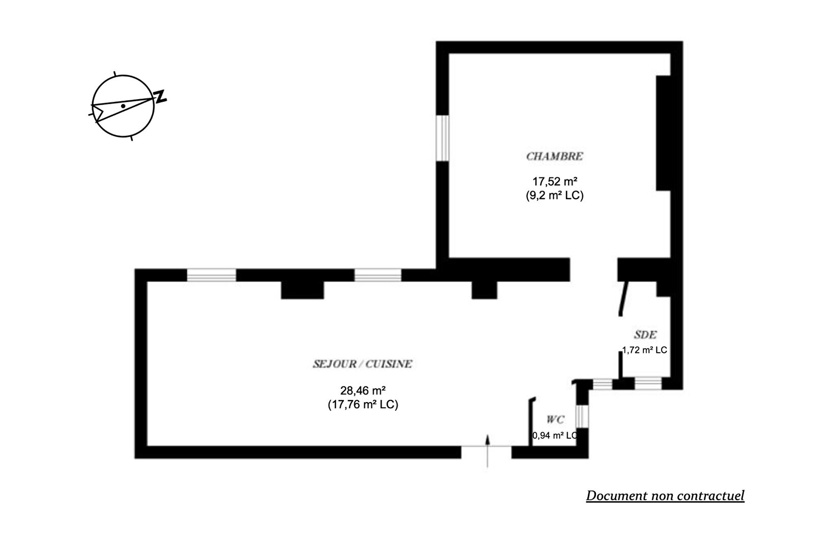 Appartement en dernier étage – Quartier Trudaine