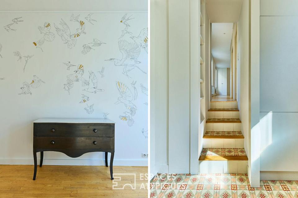 Ancienne boutique réhabilitée en appartement au coeur de Montmartre