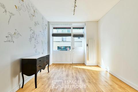 Ancienne boutique réhabilitée en appartement au coeur de Montmartre
