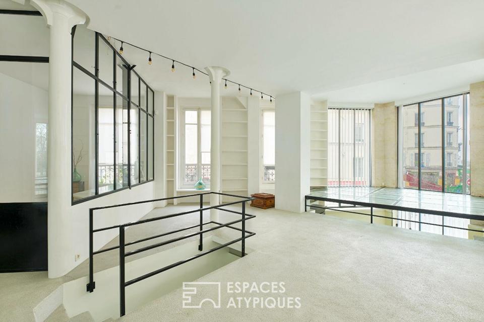 Lumineux loft en proue sur la Butte Montmartre