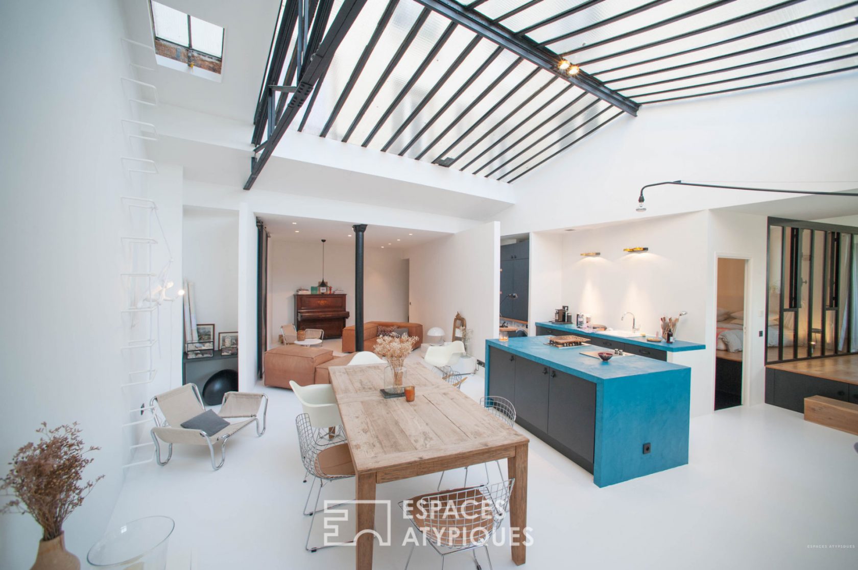 Loft d’architecte sous verrière