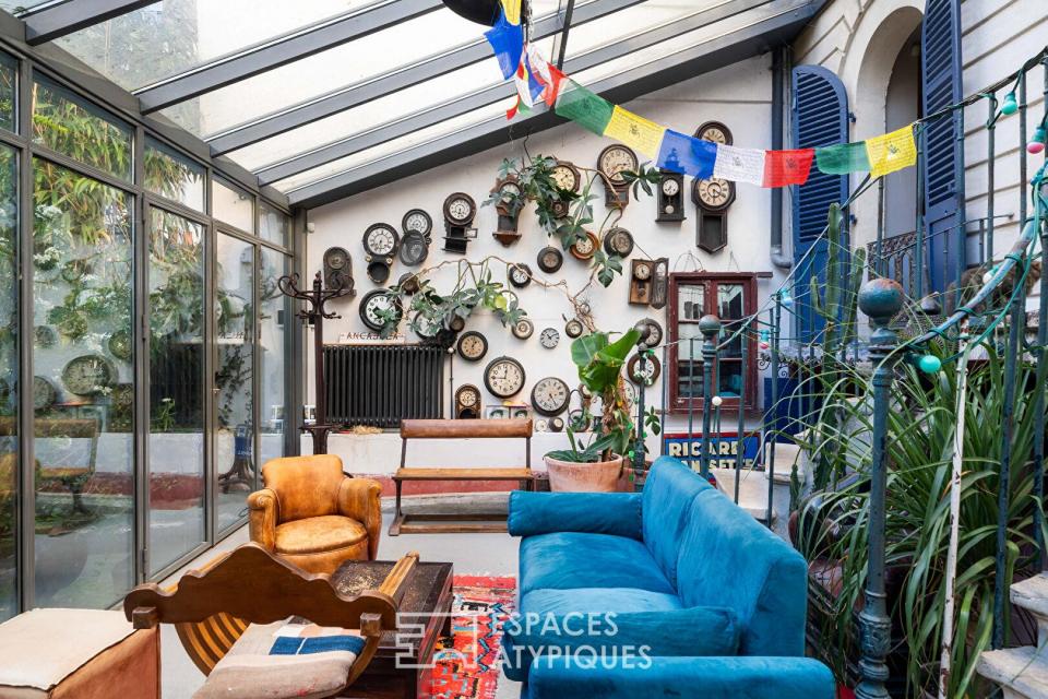Maison singulière avec jardin au coeur d'une voie privée