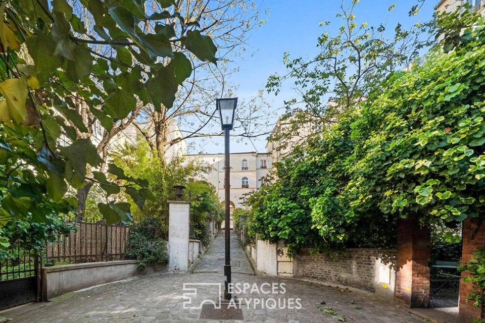 Maison singulière avec jardin au coeur d'une voie privée
