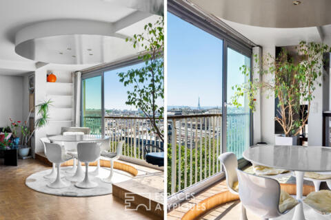 Duplex dernier étage avec double terrasse et vue d&rsquo;exception