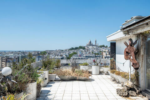 Duplex dernier étage avec double terrasse et vue d’exception