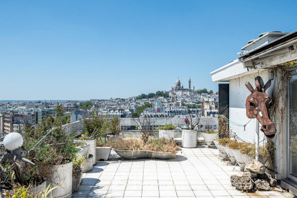 Duplex dernier étage avec double terrasse et vue d'exception