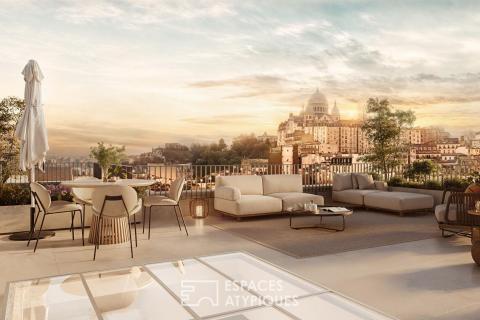 Exceptionnel contemporain avec Terrasses et vue Sacré Coeur