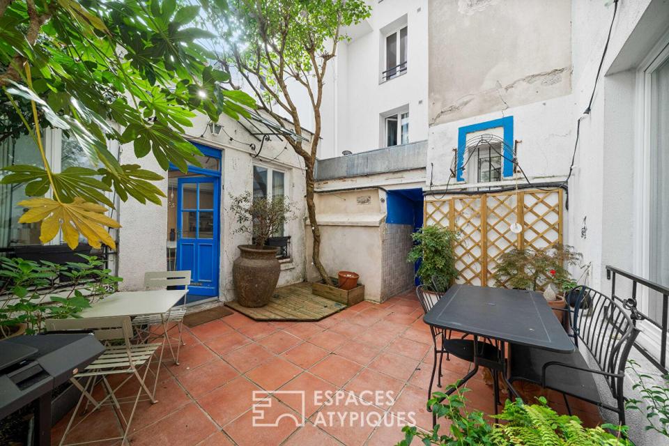 Petite maison avec cour au calme absolu ? Marcadet-Poissonnier