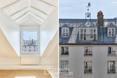 Dernier étage traversant proche Martyrs