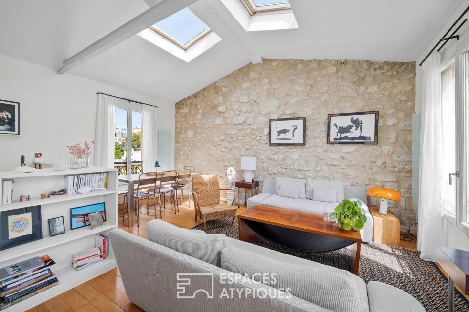 Dernier étage en duplex avec triple exposition - Grandes-Carrières - Batignolles