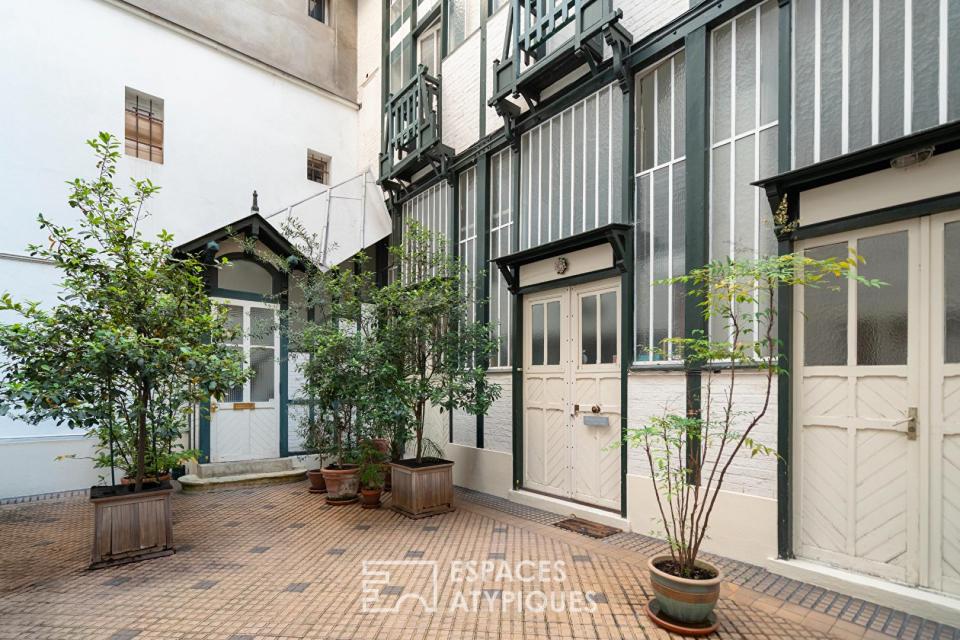 Ancien atelier d'artiste aménager en duplex - Plaine Monceau