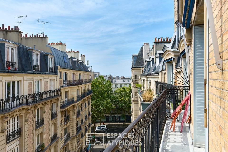 Haussmannien en Élévation avec Balcon-Terrasse - Grandes-Carrières
