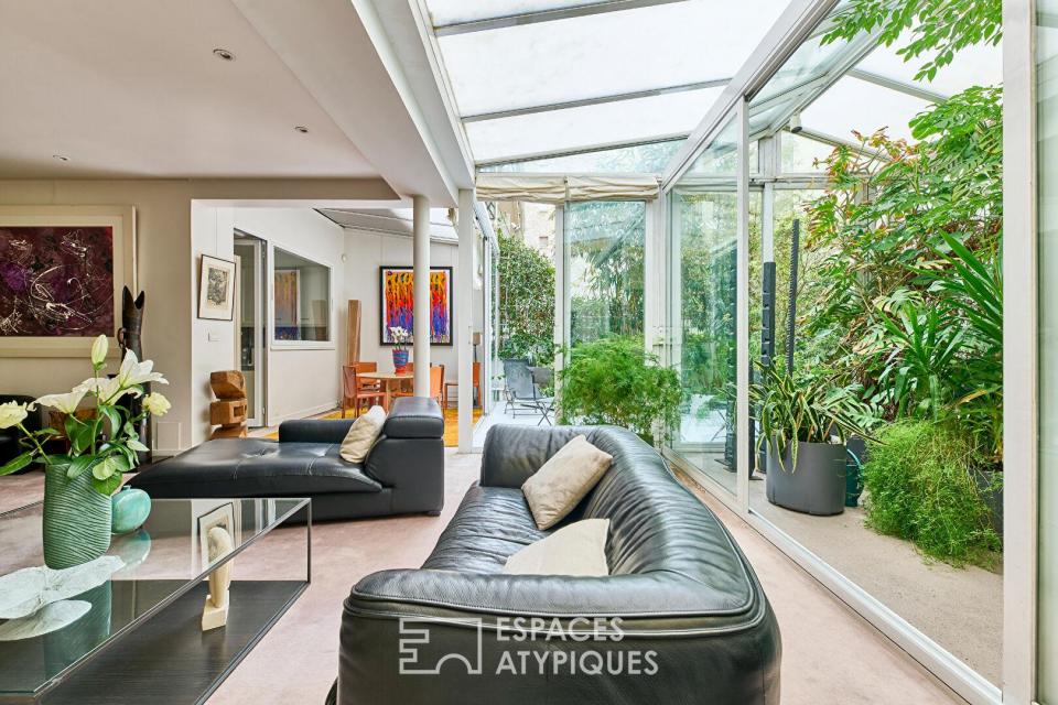 Étage noble de réception avec extérieurs - Parc Monceau