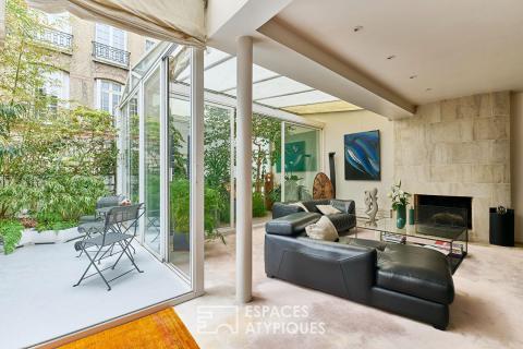 Étage noble de réception avec extérieurs – Parc Monceau