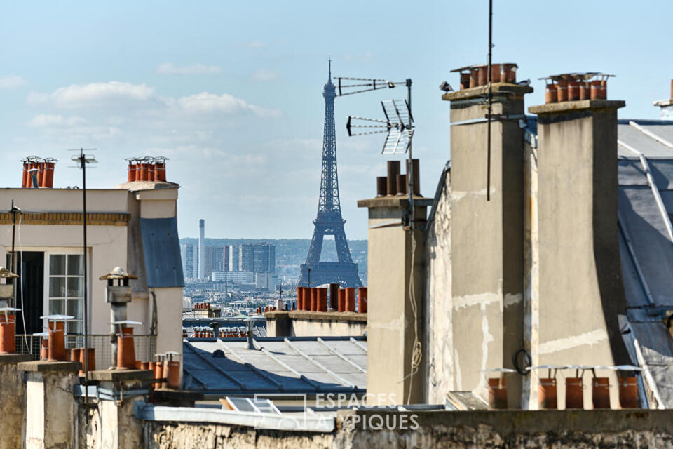 Appartement d'angle avec vue au coeur des Abbesses