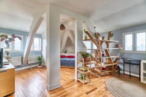 Appartement d’angle en dernier étage – Auteuil Sud