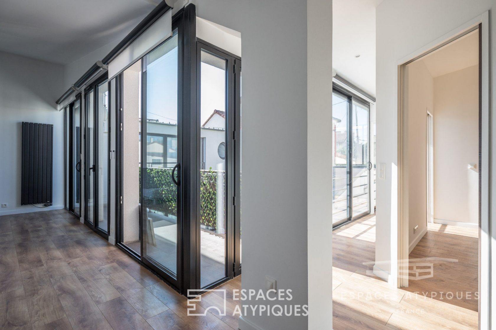 Duplex contemporain mixte avec balcon exposé plein Sud