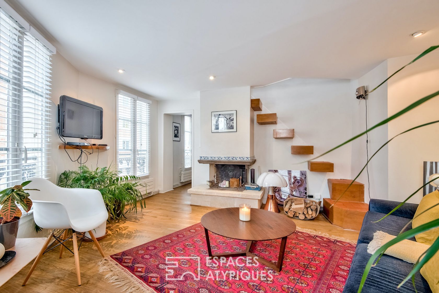 Attic duplex on the top floor