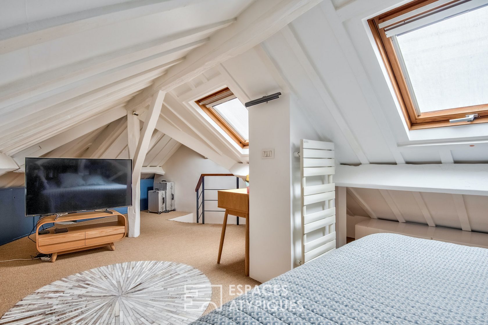Attic duplex on the top floor