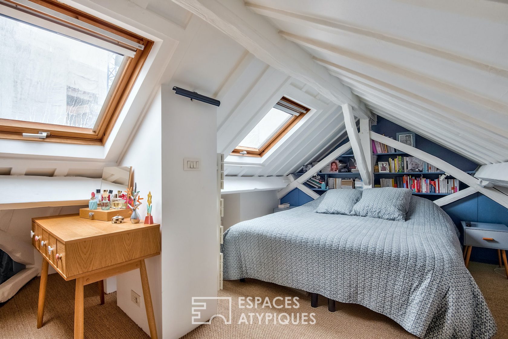 Attic duplex on the top floor