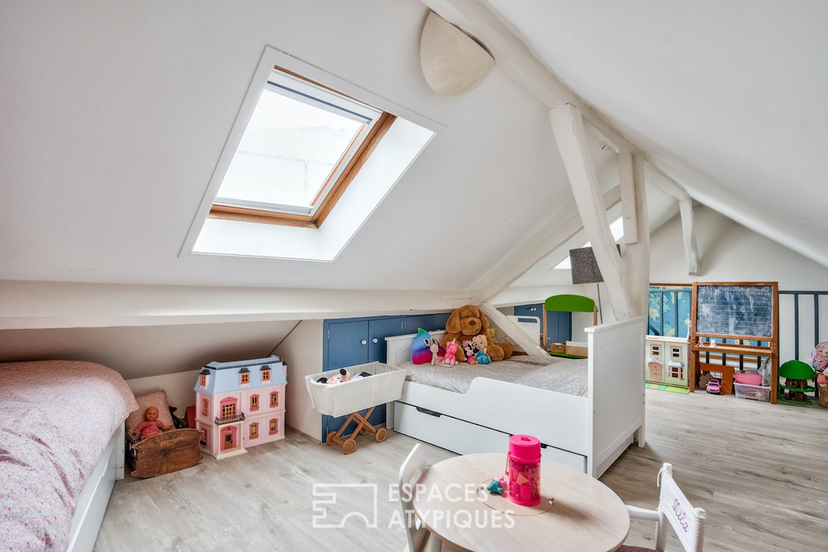 Attic duplex on the top floor
