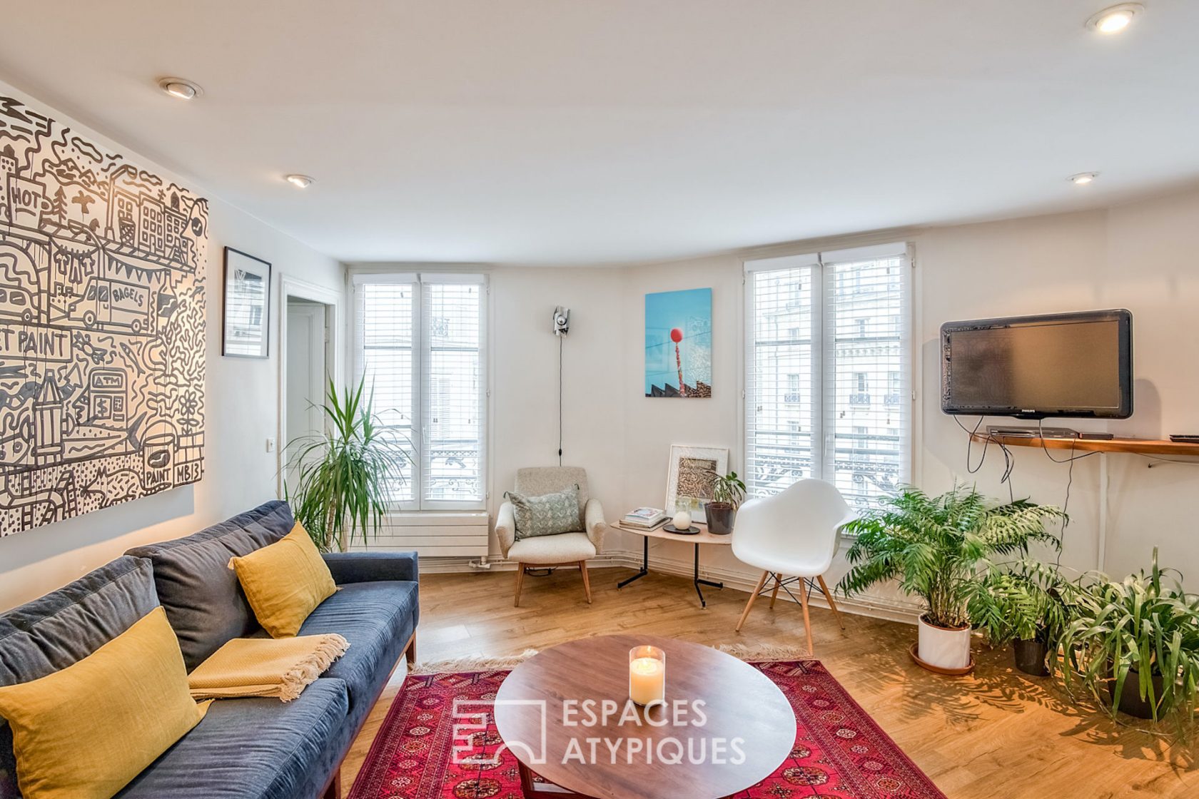Attic duplex on the top floor