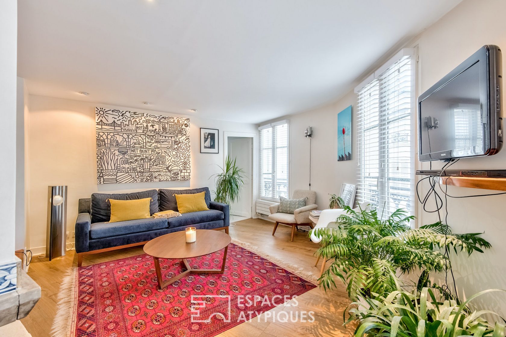 Attic duplex on the top floor
