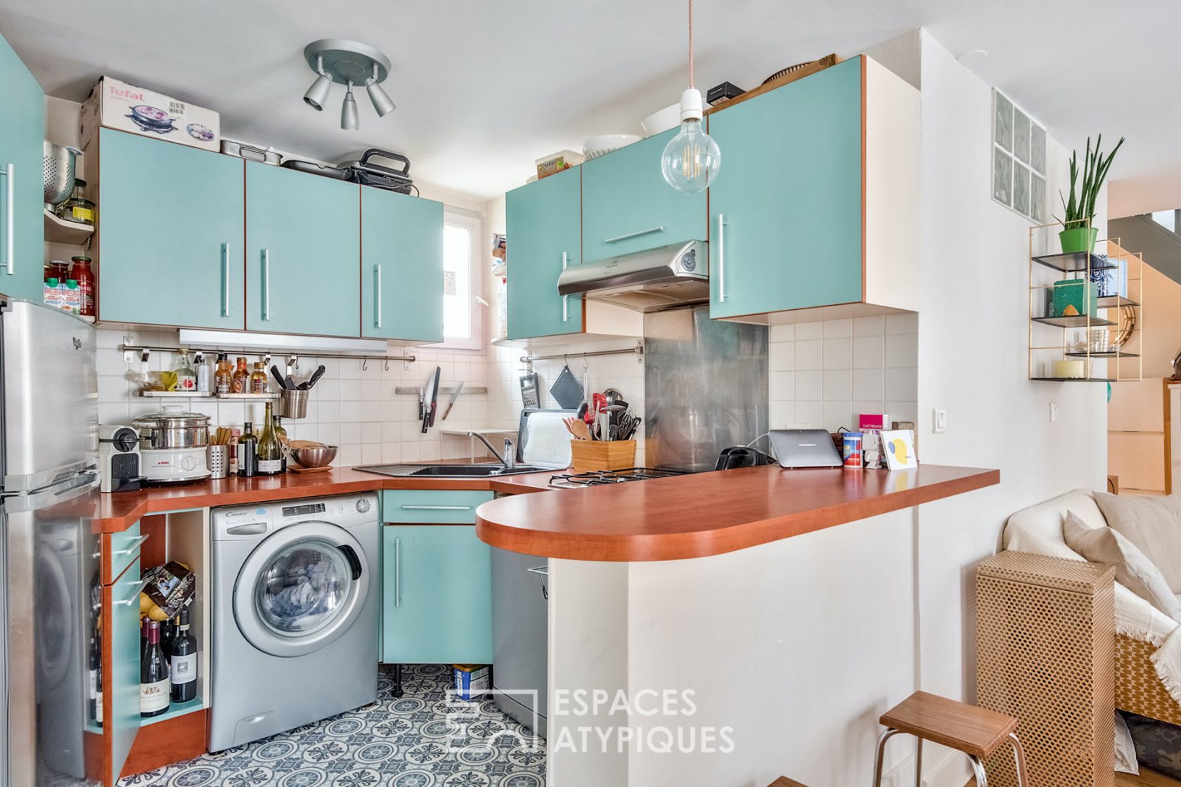 Attic duplex on the top floor