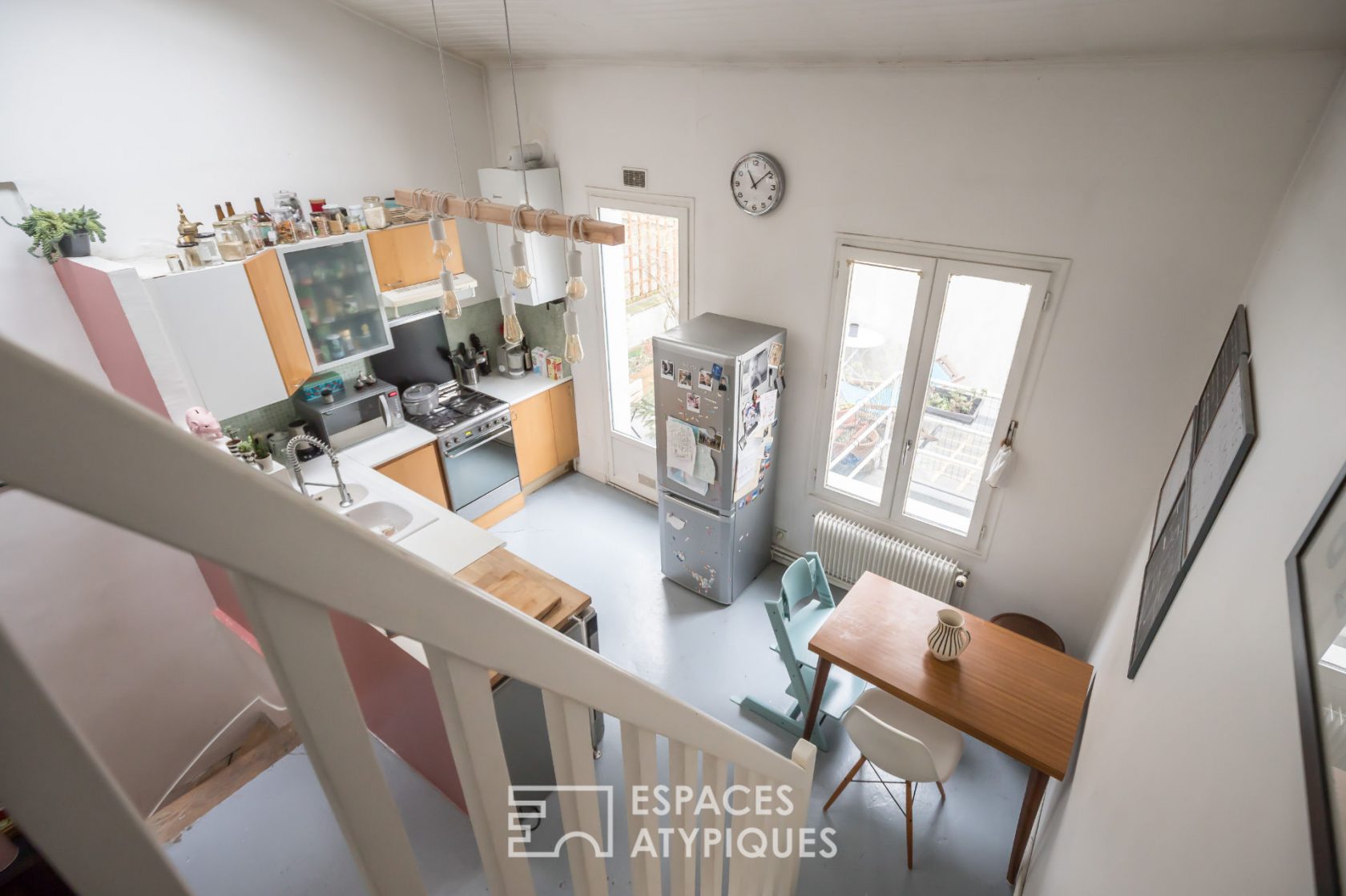 Duplex like a house with terrace and patio