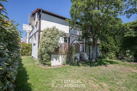 House-loft with garden and terrace in former printing works