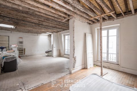 Appartement au dernier étage à rénover