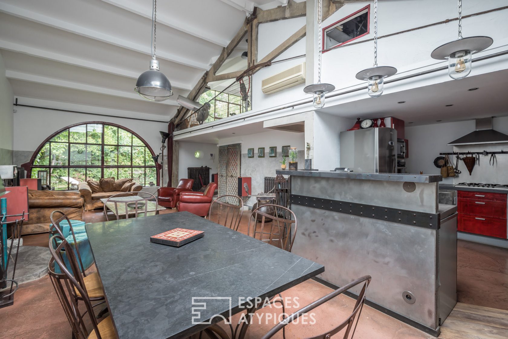 Maison loft d’architecte avec jardin